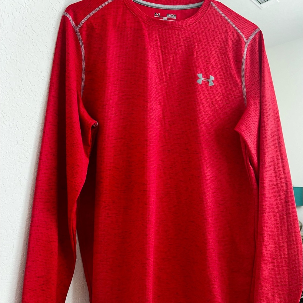 Under Armour Men's Heatgear Crimson Long Sleeve Tee